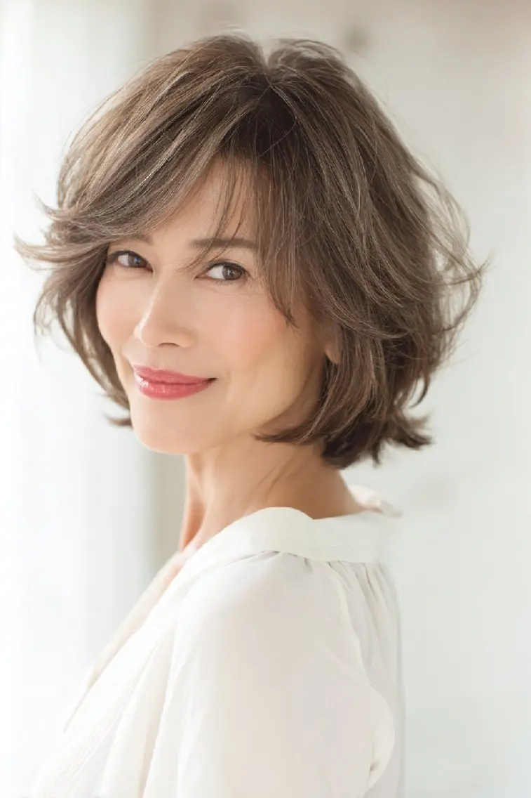 ショート カット ヘアカラー トリートメント 銀座東銀座【白髪染め 髪質改善】伊藤誠のヘアスタイル