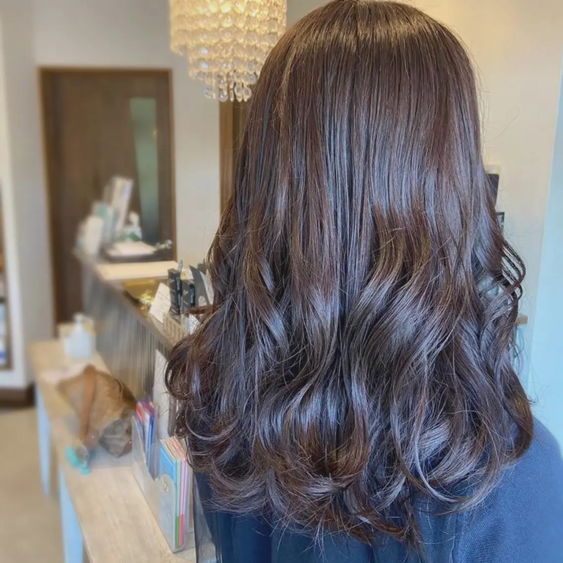 セミロング カラー トリートメント 大島 智志のヘアスタイル