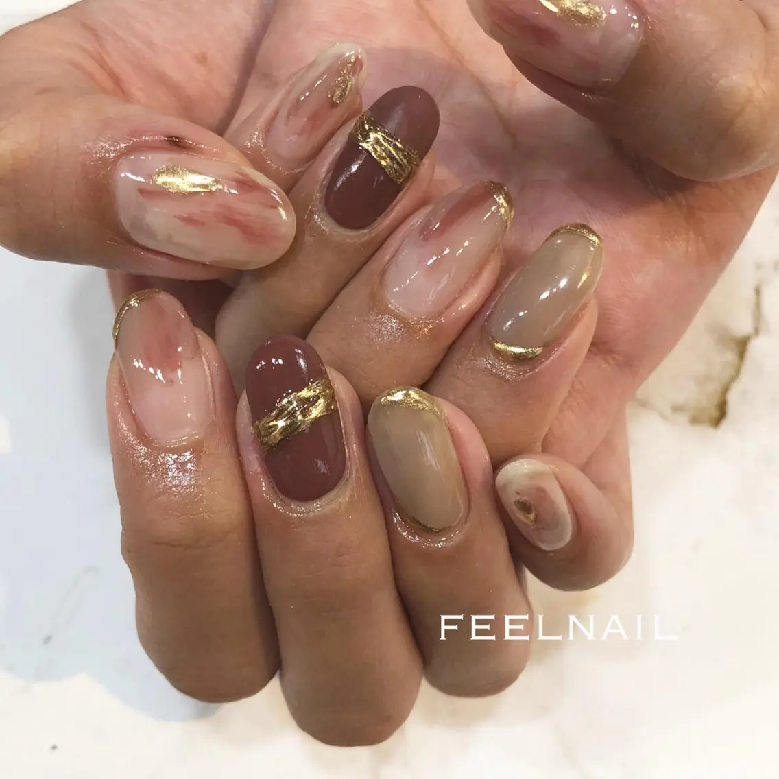 ネイル クリアネイル 春ネイル 近藤 あみのネイルデザイン