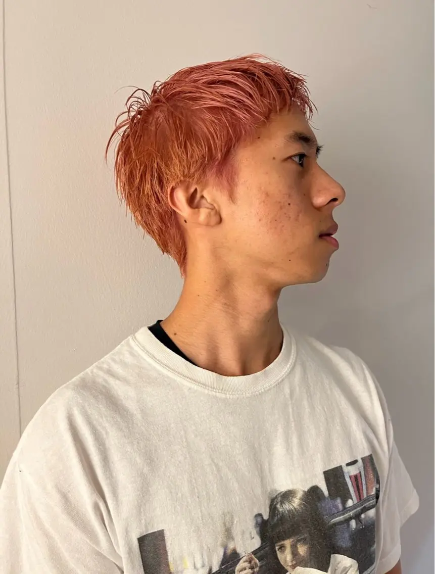ショート カラー メンズ フェードカット 刈り上げ グラデーションカラー ショートヘア 中目黒メンズ刈り上げ Harunaのヘアスタイル