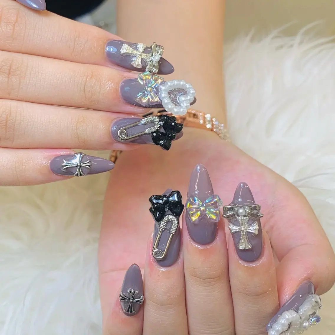 ネイル チークネイル 長さ出し フラッシュネイル フレンチネイル グラデーション AN NAIL SALONのネイルデザイン