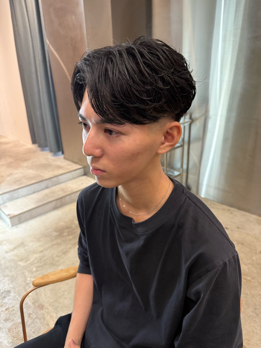 パーマ メンズ カット パーマ SLOW🫧 ルナ🫧のヘアスタイル