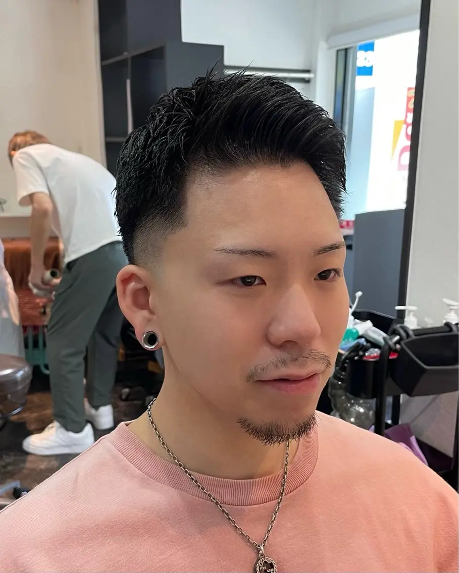 ショート メンズ フェードカット スキンフェード カットモデル無料 8月12日空きありのヘアスタイル