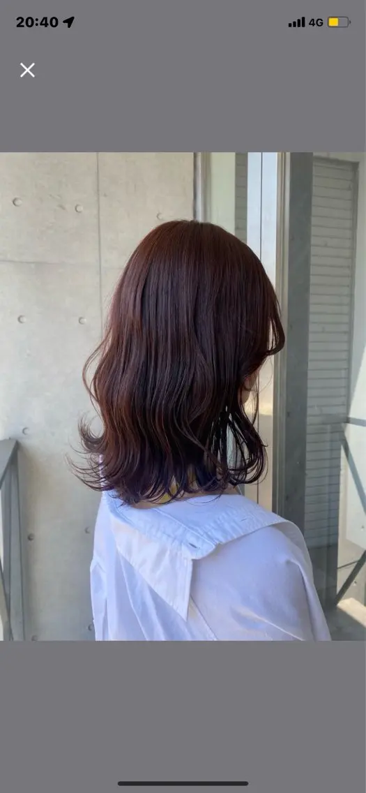 セミロング カラー ブラウンカラー ラベンダーカラー ラベンダーブラウン 外ハネヘア 🎀Neolive ROA ena🎀のヘアスタイル