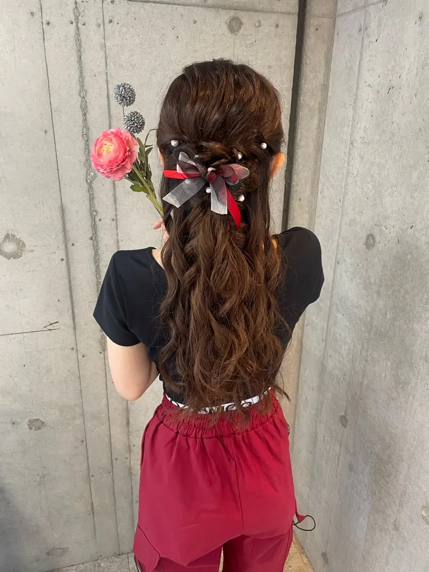 ヘアアレンジ ヘアセット 美髪× ヘアセット✨Araiのヘアスタイル