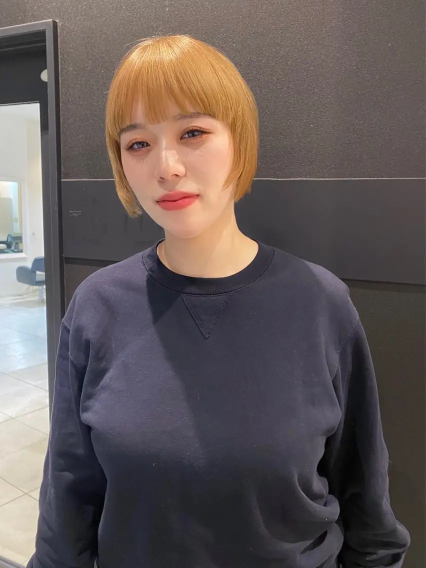 ショート カラー ハイトーンカラー カット ヘアカラー トリートメント mai / linoah˚✧のヘアスタイル