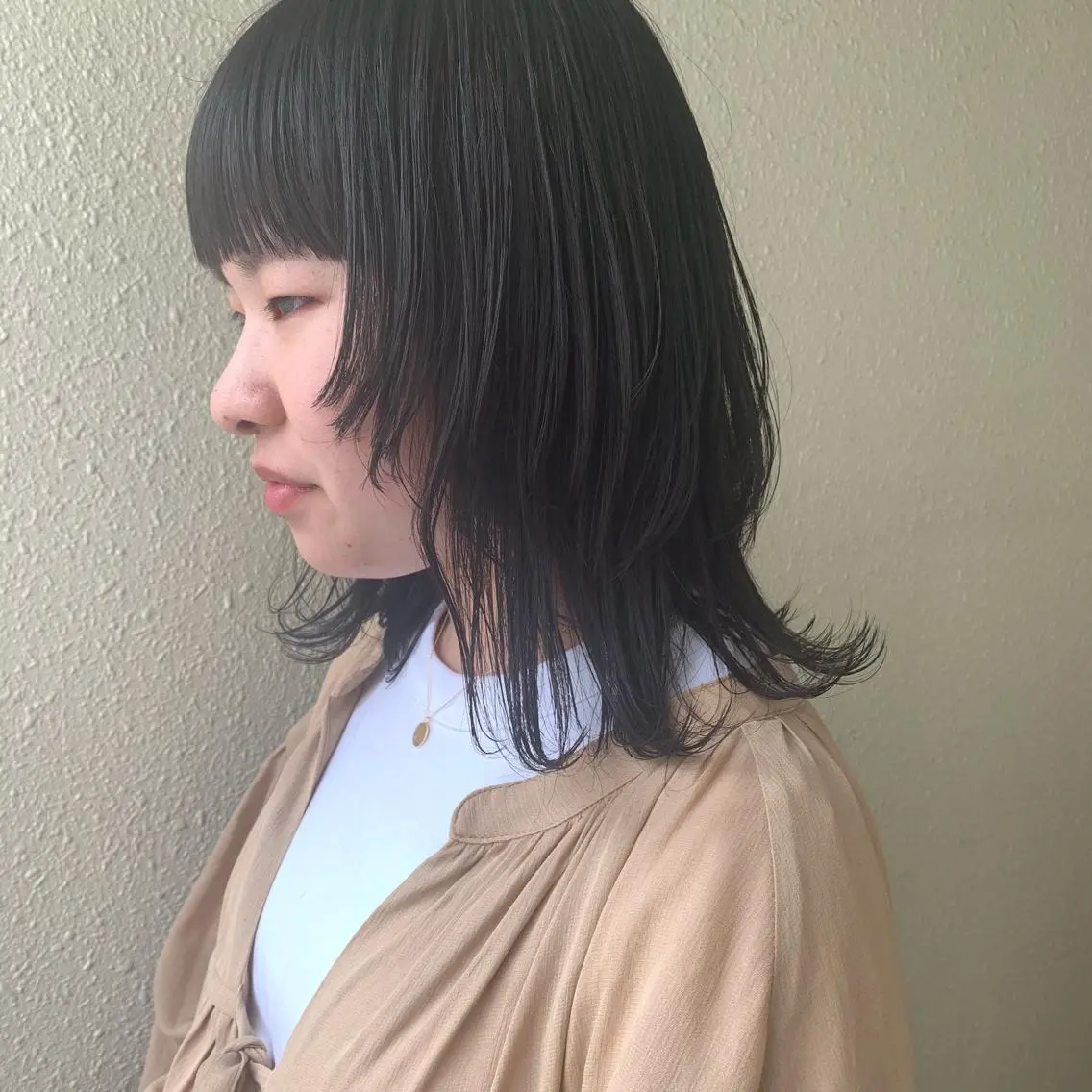 セミロング ウルフカット kiyono ⭐︎ダブルカラーのヘアスタイル