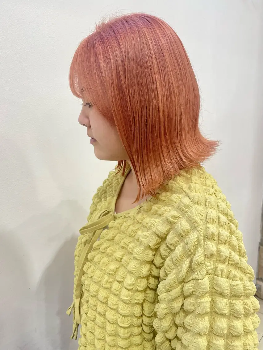 ミディアム 艶髪カラー🫧 髪質改善🪽萩原のヘアスタイル