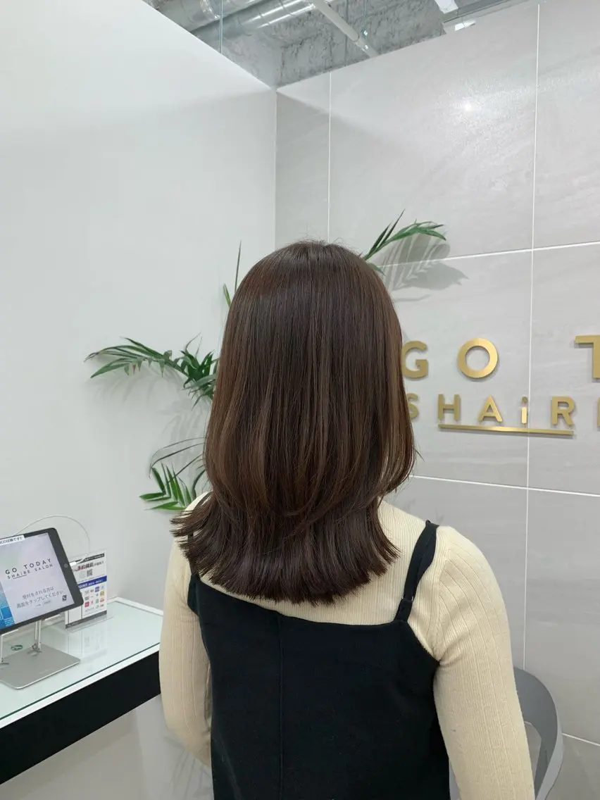 ミディアム カラー カット ヘアカラー ヘッドスパ 本格ヘッドスパ🌿 ×ヘア 佐藤のヘアスタイル