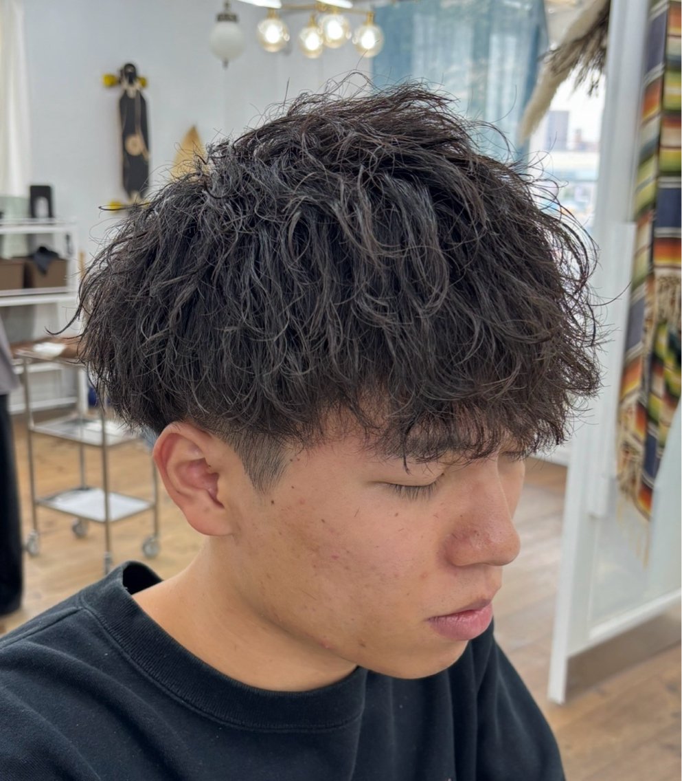 パーマ メンズ カット パーマ メンズ特化サロン Ryomaのヘアスタイル