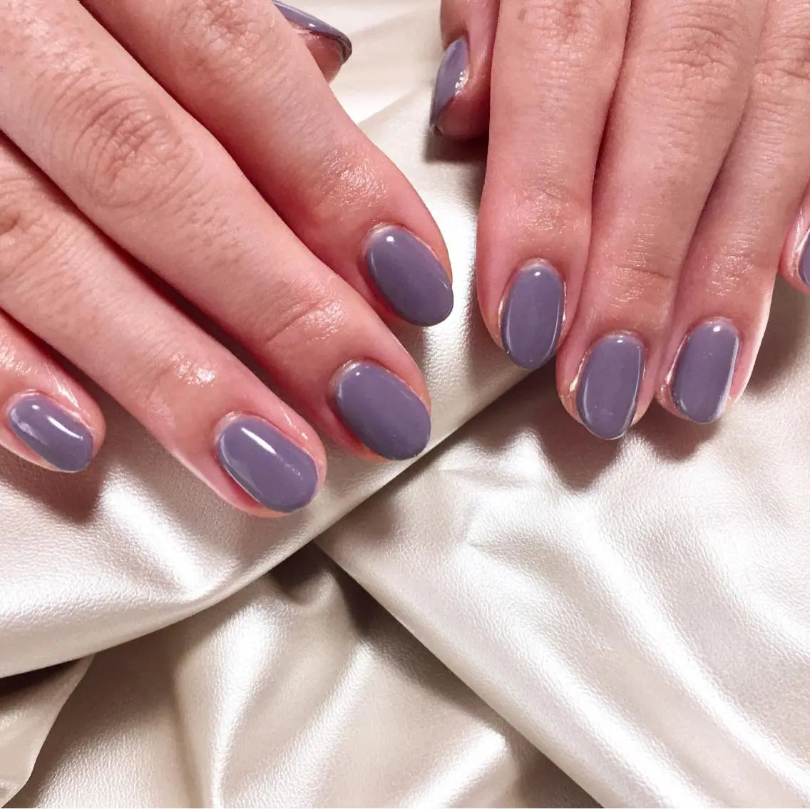 ネイル パープル ハンドネイル mogunail &blowのネイルデザイン