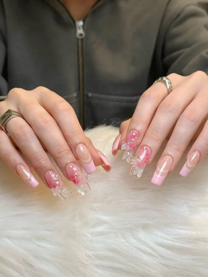 ネイル 韓国ネイル ニュアンスネイル シンプルネイル ワンホンネイル Nihonthy Nail 新宿のネイルデザイン