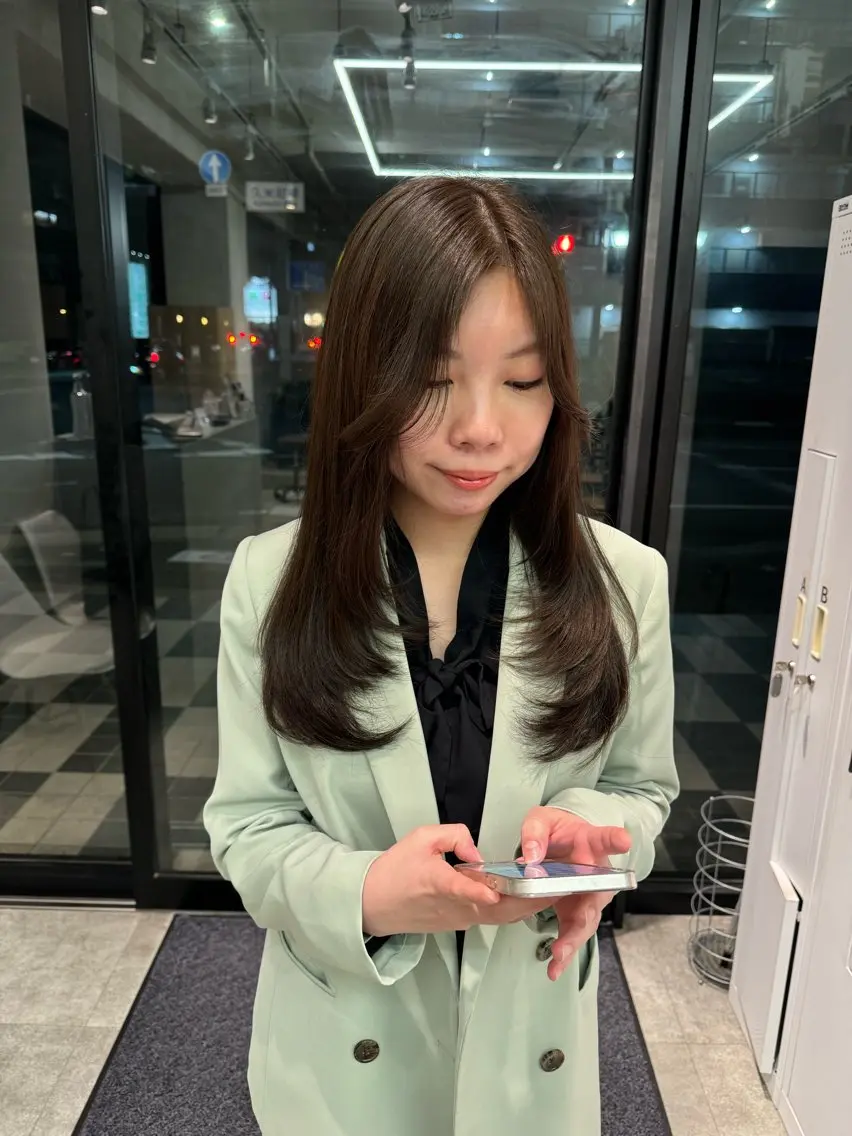 ロング カラー ヘアアレンジ レイヤーカット ヘアカラー yuka🥕 橿原神宮前のヘアスタイル