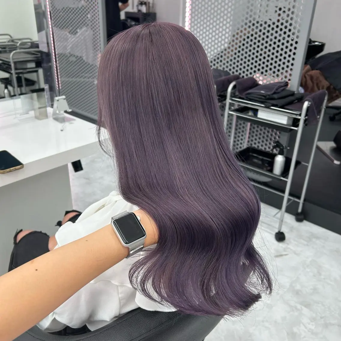 セミロング カラー ヘアアレンジ カット ヘアカラー mai🍑暖色カラー /レイヤー💖のヘアスタイル