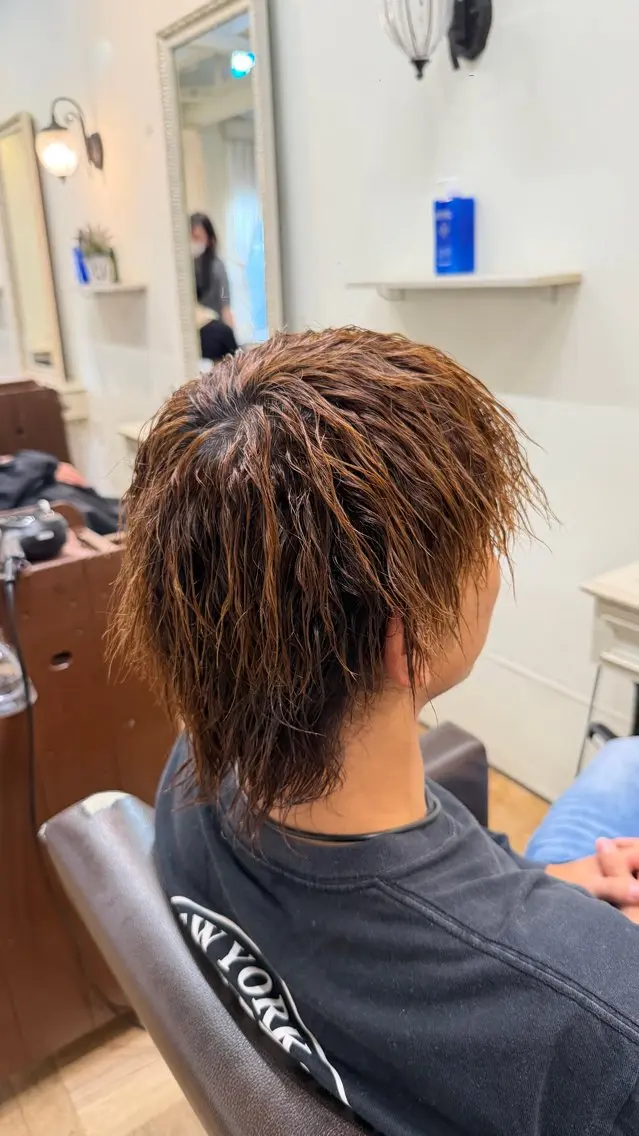 メンズ 南草津/トレンドカラ ー/パーマ 西村美月のヘアスタイル