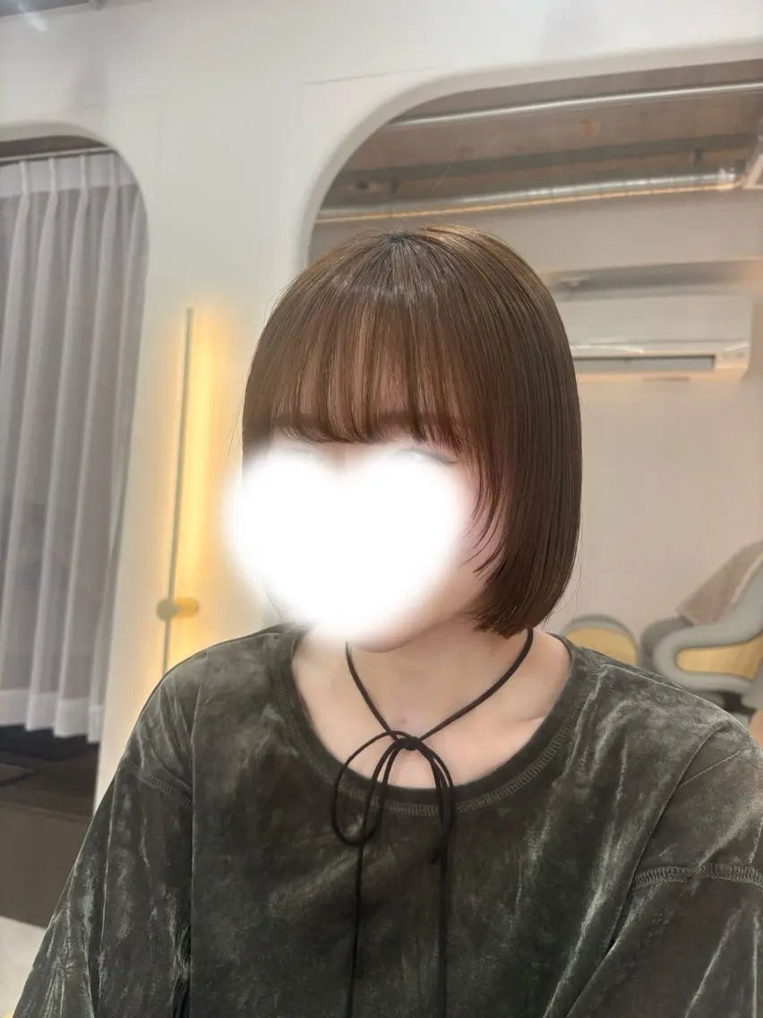 ショート ボブレイヤー ボブ レイヤーカット カット ワンカールで決まる レイヤーカット‎🤍のヘアスタイル