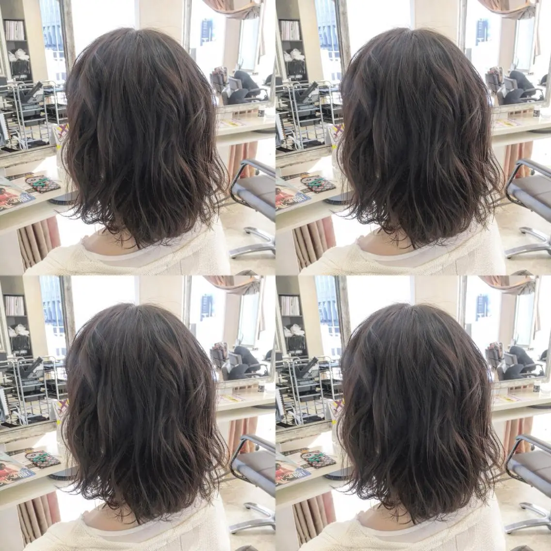 ミディアム アッシュ 角床直哉 カラーカットNO 1のヘアスタイル