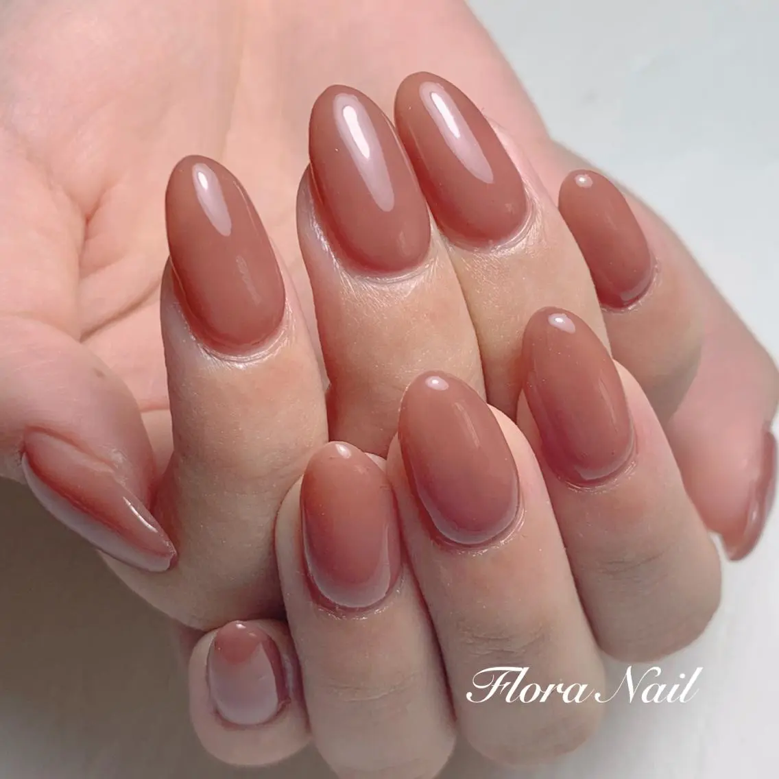 ネイル ワンカラーネイル シンプルネイル Flora Nail 【フローラ ネイル】のネイルデザイン