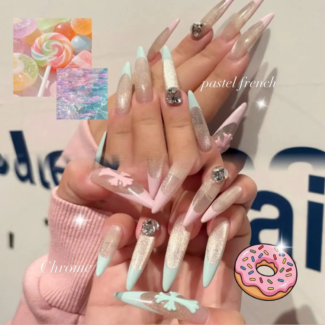 ネイル ハンドネイル cocoro 🖤 Bianca/練馬のネイルデザイン