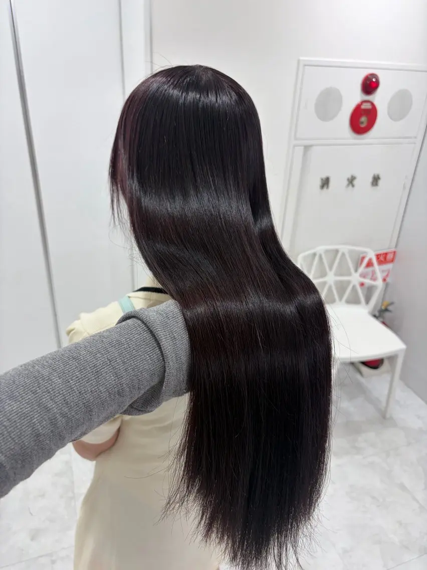 ロング カラー カット ヘアカラー トリートメント 韓国トレンドヘア🤍 Chima🤍のヘアスタイル