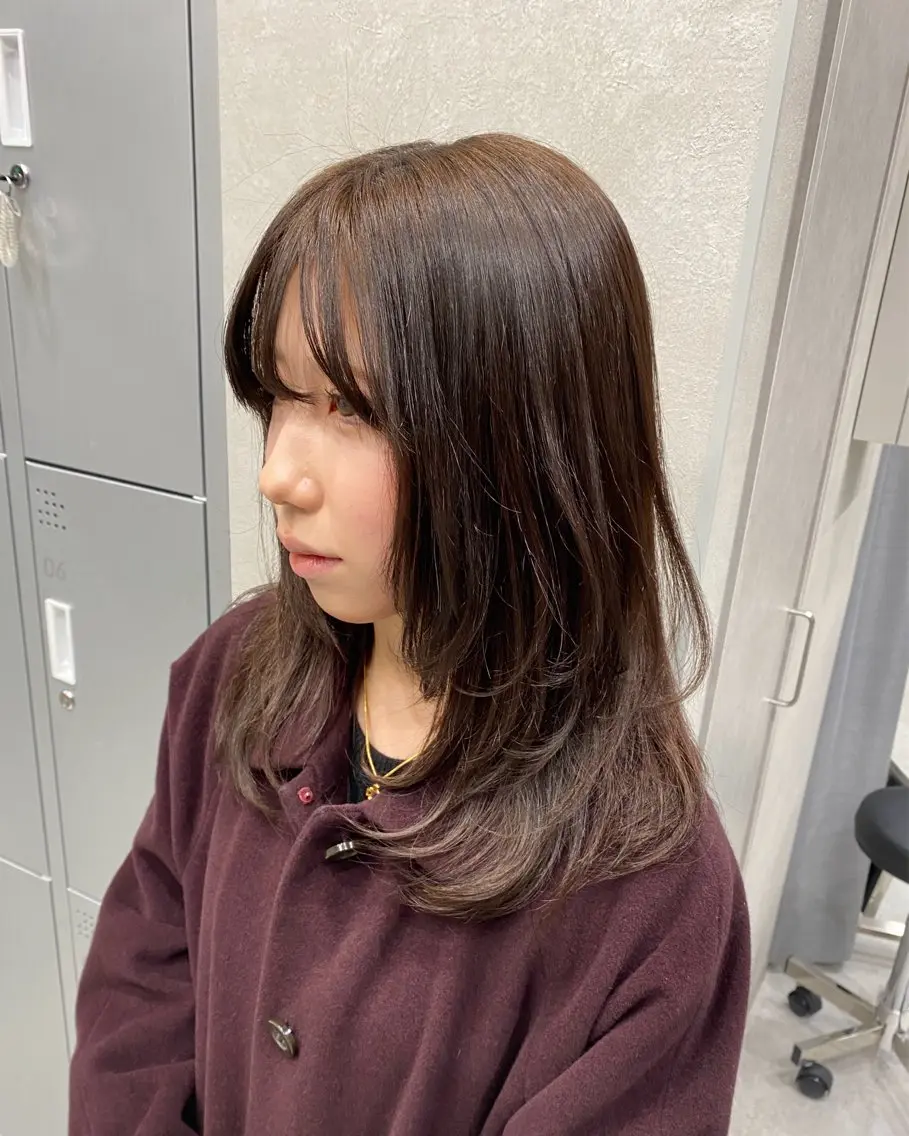 ミディアム カット ヘアカラー 髪質改善/レイヤー 🫧山本勇輝🫧のヘアスタイル