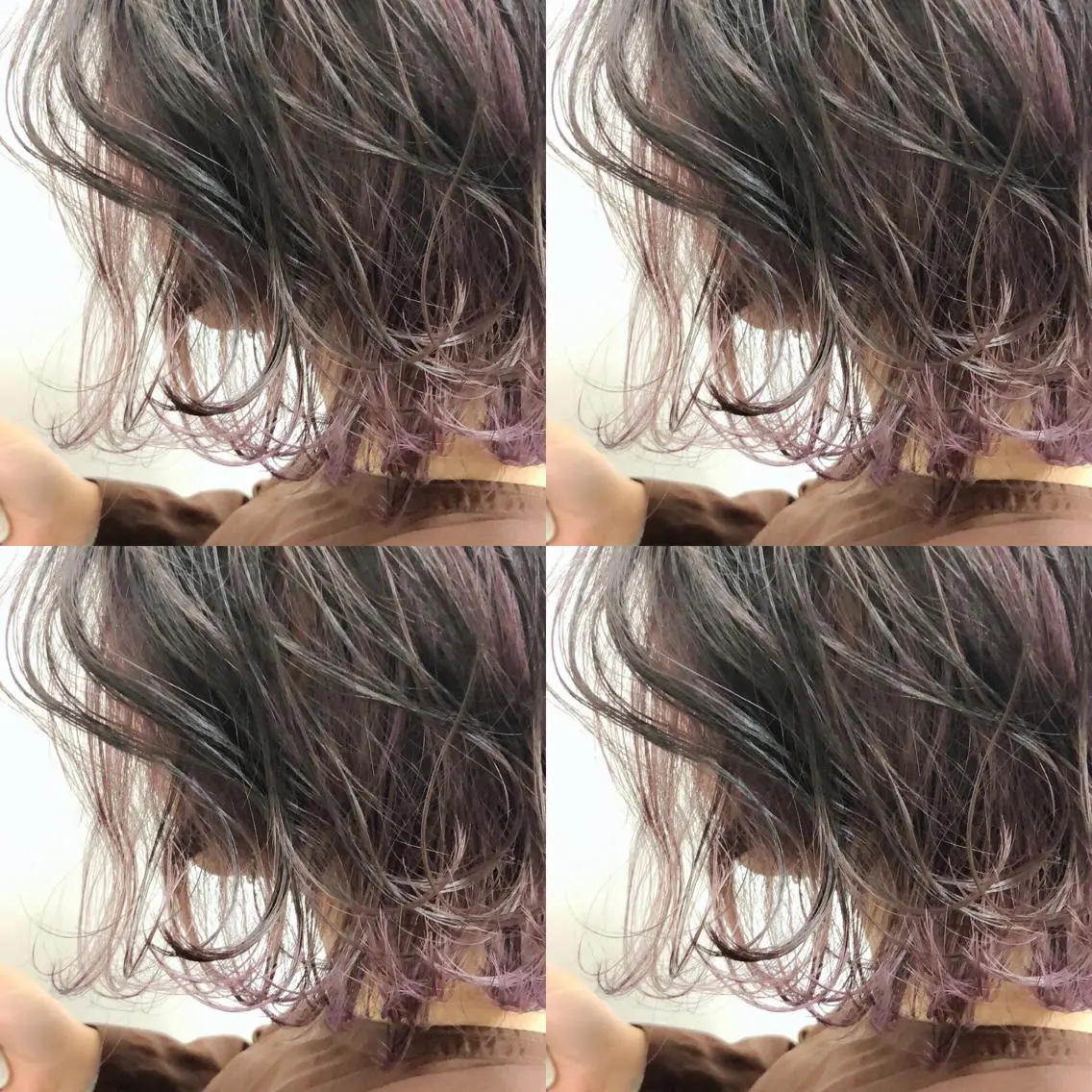 ショート カラー ハイライトカラー ラベンダーカラー ハイライト 外ハネヘア ブリーチ👩🦳/ ✂︎MANAMIのヘアスタイル
