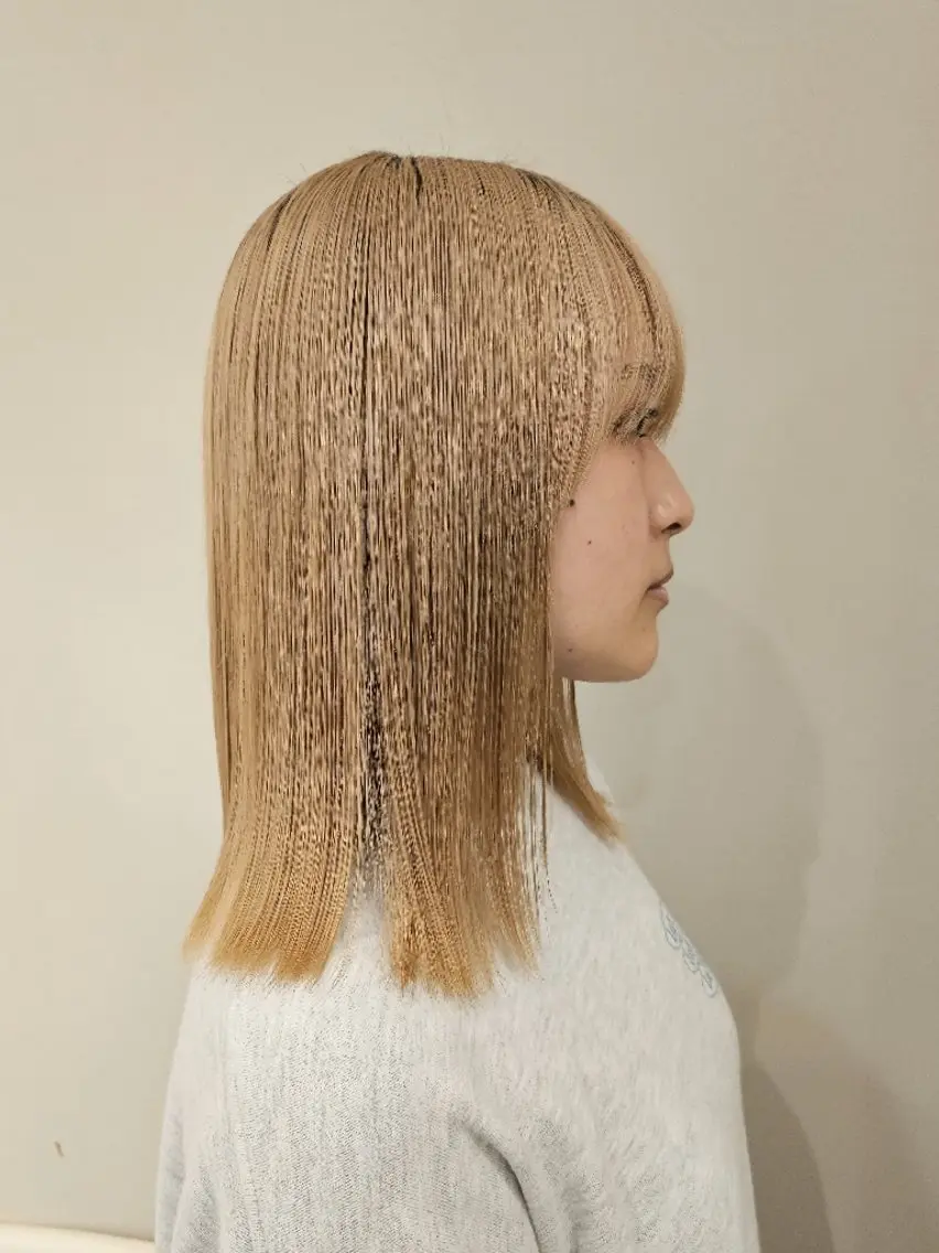 ミディアム カット ヘアカラー 社内カット講師・店長 菅原賢一のヘアスタイル