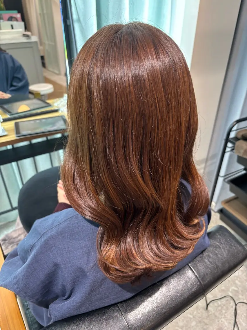 セミロング 🌱大森柚紀🐇 うる艶髪🫧のヘアスタイル