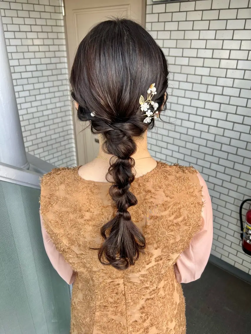 ヘアアレンジ ヘアセット 大人可愛いヘアメイク 💋🧚♀️しずかのヘアスタイル