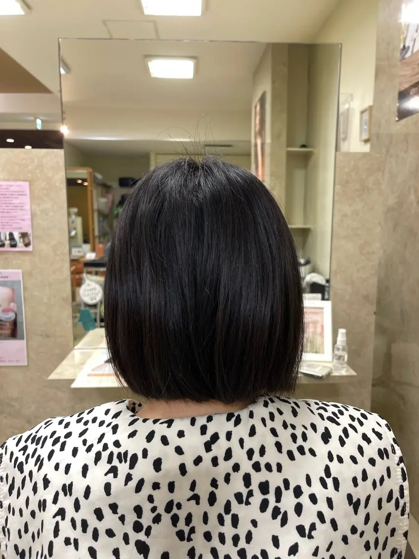 ショート 髪質改善 縮毛矯正 縮毛・酸性ストレート モデル募集のヘアスタイル