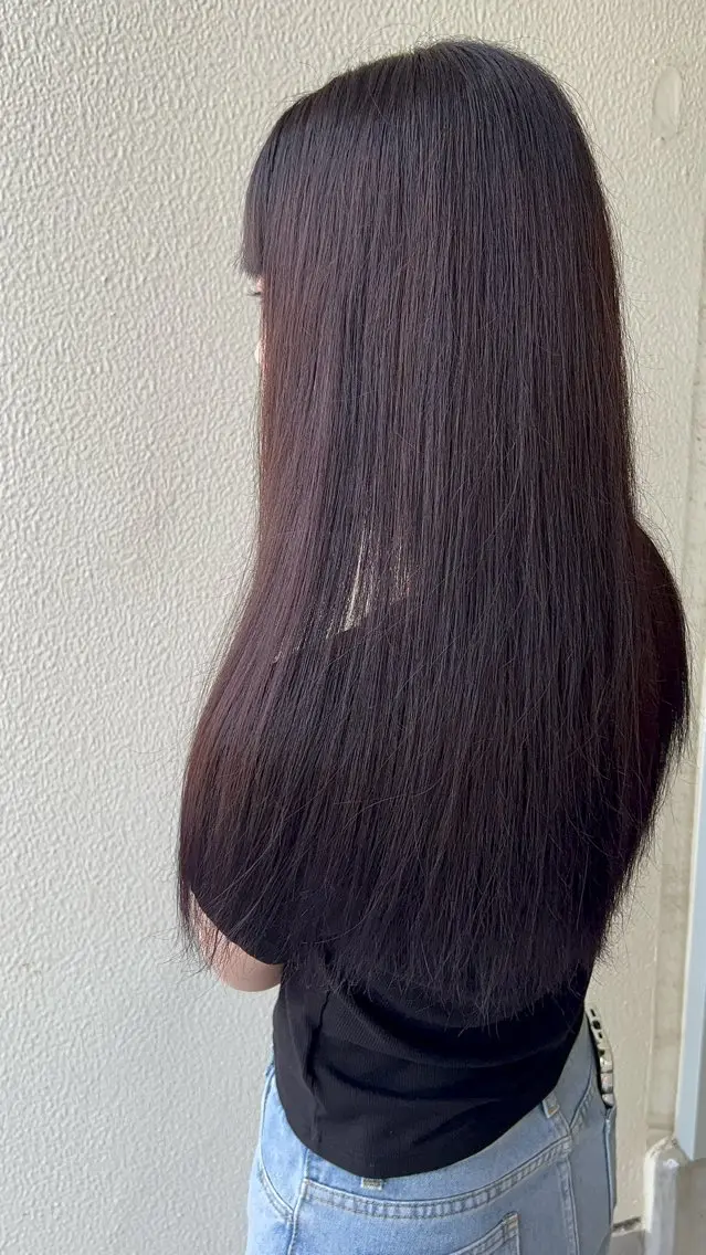 ロング カラー ブラウンカラー 透明感カラー Karen🫶🏻 艶重視のヘアスタイル