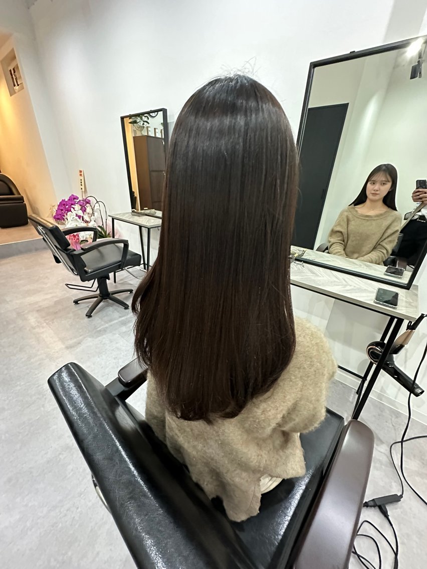 ロング カラー カット トリートメント 🌈髪質改善🌈 過去の1艶サラ体験✨のヘアスタイル