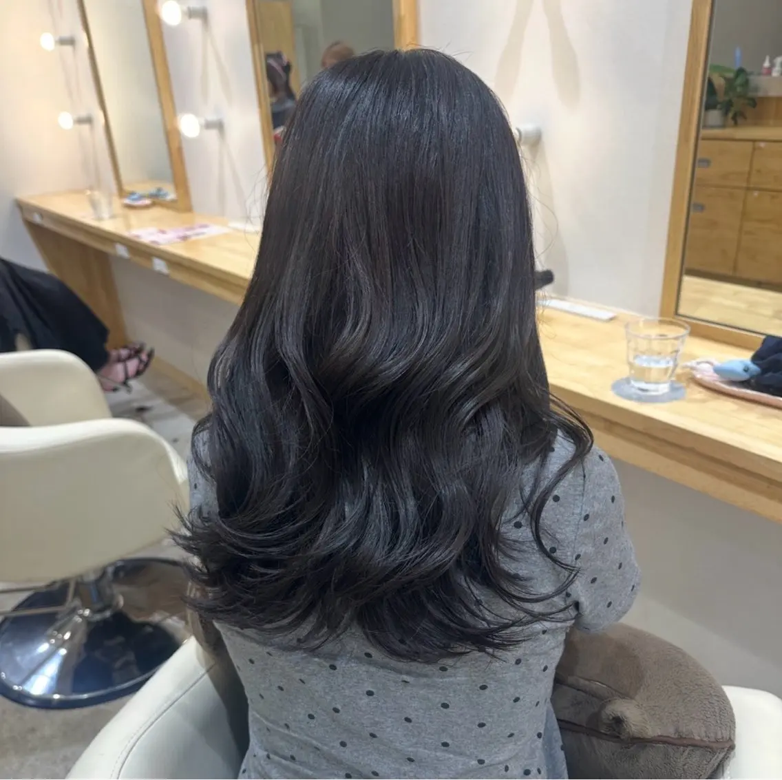 セミロング カラー ヘアカラー トリートメント 韓国Layer🩰 暖色・透明感♡ノアのヘアスタイル