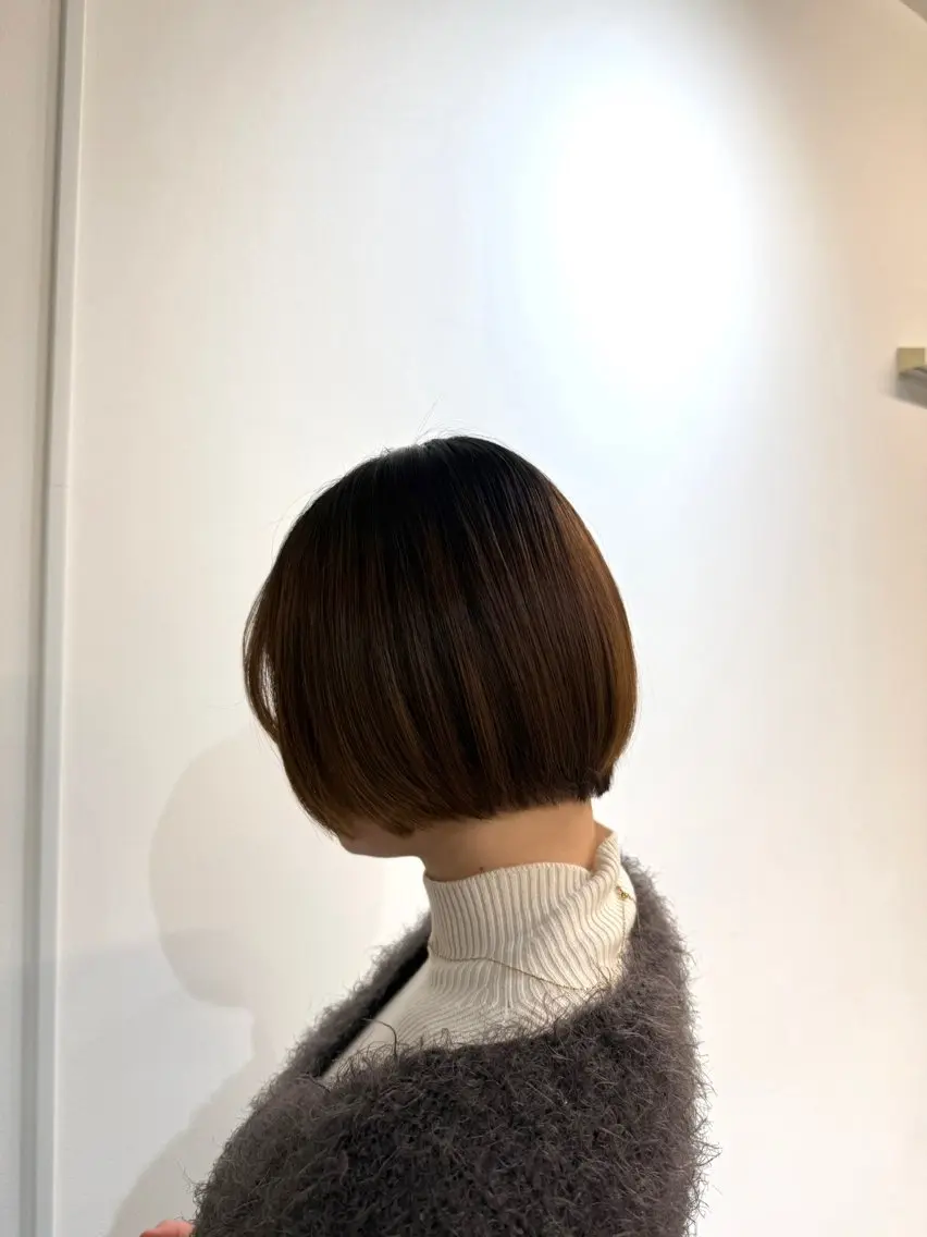 ショート カット ヘアカラー トリートメント 透明感カラー🫧 🍒久留米美容室のヘアスタイル