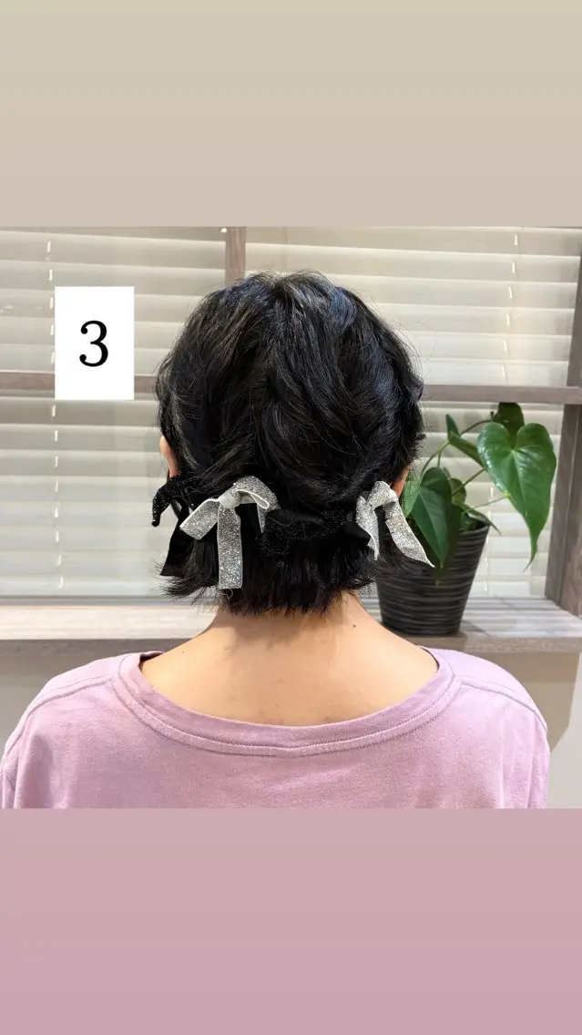 ショート ヘアセット nao .のヘアスタイル
