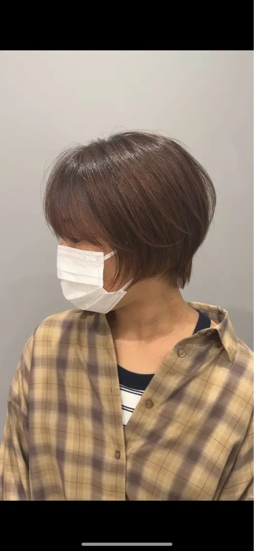 ショート カット 縮毛矯正 トリートメント 轡田 くつわだのヘアスタイル