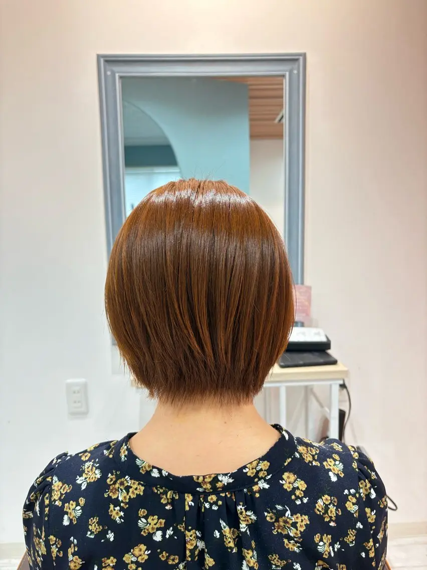 ショート オレンジブラウン ✨️💎山口 真依💎✨️のヘアスタイル