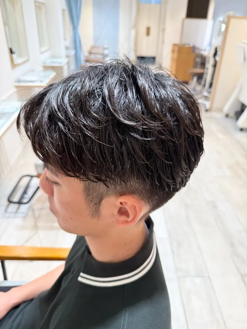 パーマ メンズ カット パーマ 渡邉 まどかのヘアスタイル