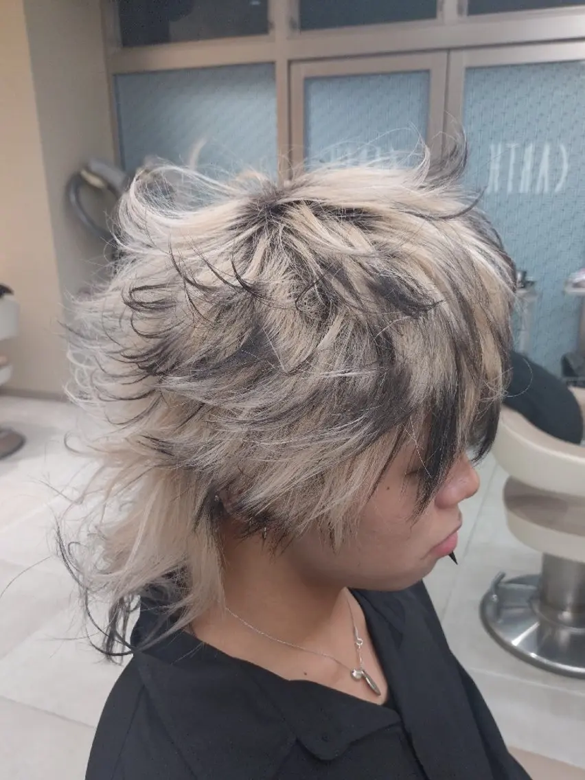 ミディアム ヘアアレンジ メンズ メンズウルフカット ウルフカット 🐺デザインウルフ / 一ノ瀬 凌🐺のヘアスタイル