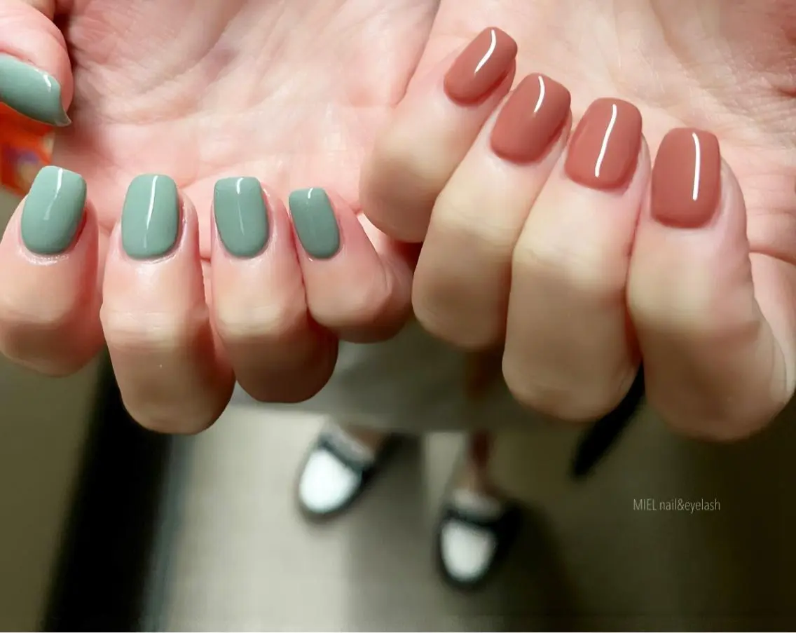 ネイル ワンカラーネイル ハンドネイル nail salon monailのネイルデザイン