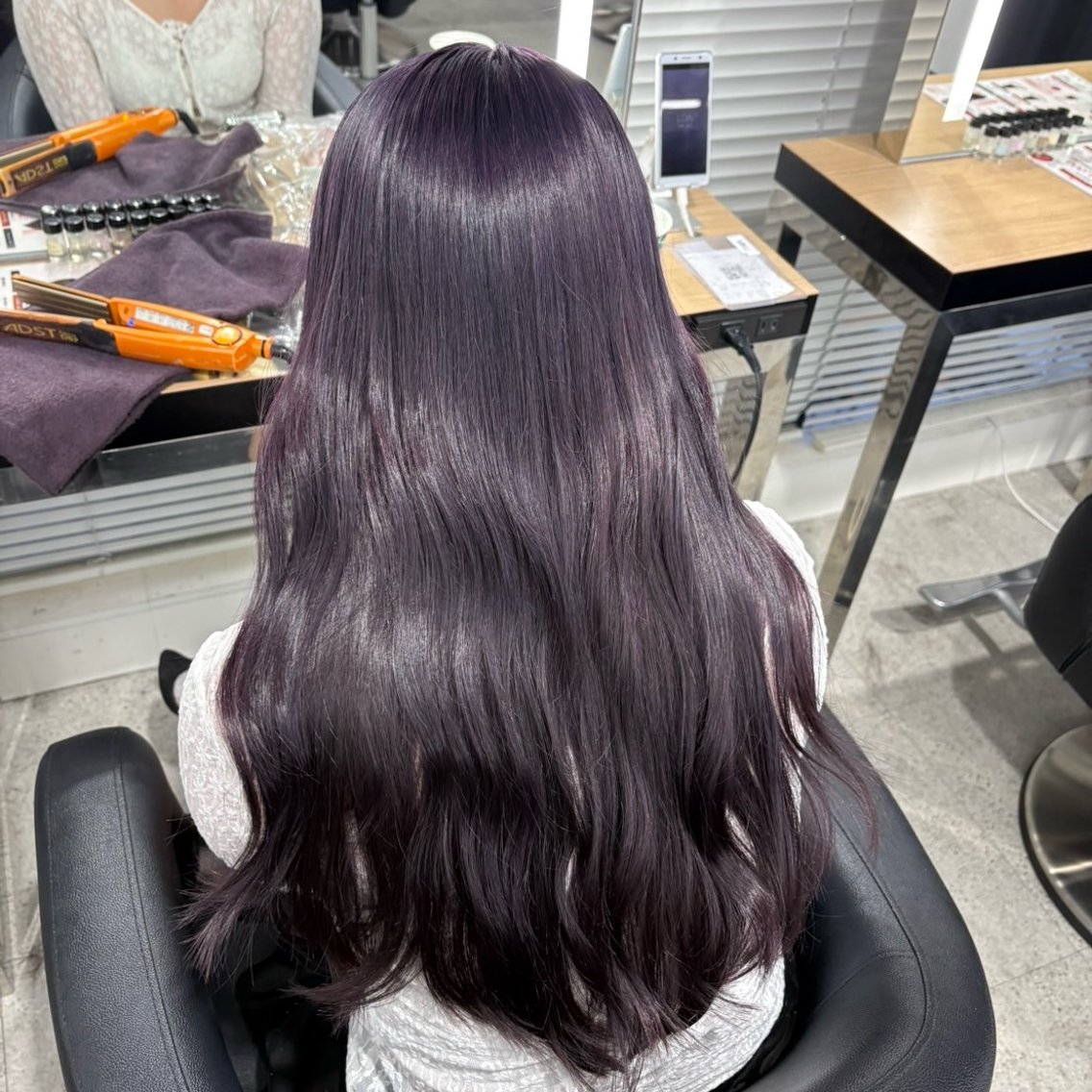 ロング ヘアカラー miku/ラベンダー 透明感カラー🪻❤︎のヘアスタイル