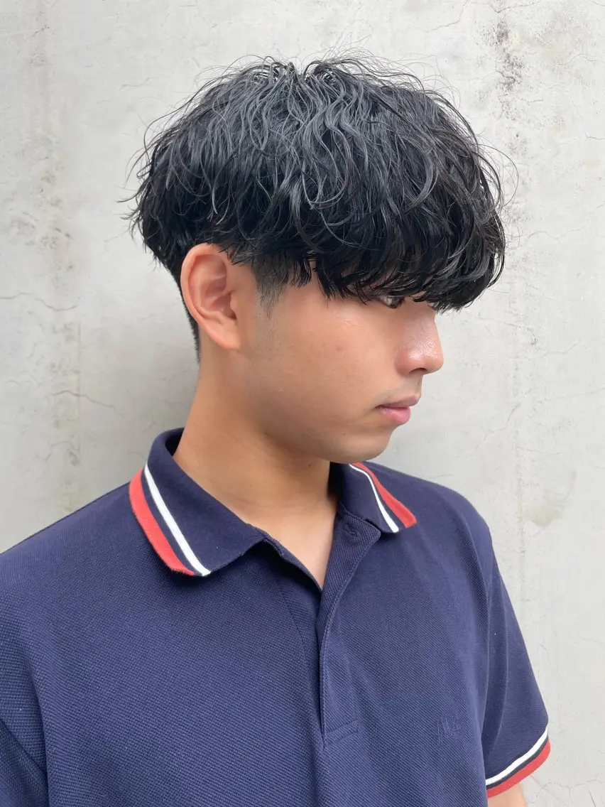 ショート パーマ メンズ カット パーマ トリートメント 亀井隆汰/メンズ専門 パーマ特化美容師のヘアスタイル