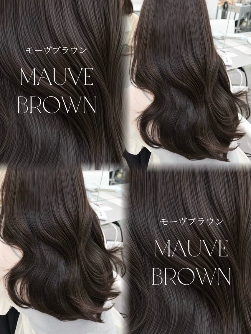 セミロング カラー 透明感カラー グレージュ カット ヘアカラー トリートメント 透明感カラー🩶 ×小顔カット難波のヘアスタイル