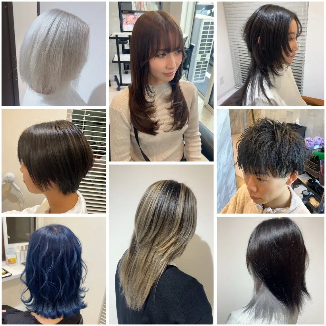 セミロング カラー メンズ メンズブリーチ ブリーチ 顔まわりレイヤー レイヤーカット SEA BELLE YASUのヘアスタイル