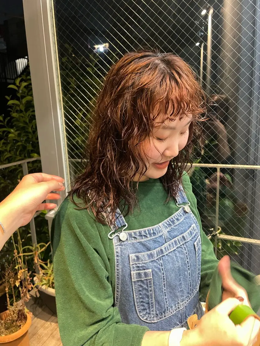 パーマ カット パーマ トリートメント 佐伯 和佳のヘアスタイル