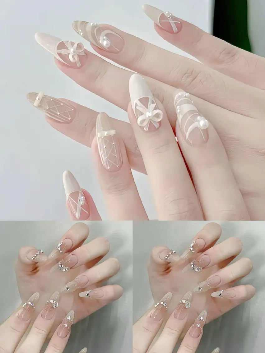 ネイル フレンチネイル ジェルネイル 韓国ネイル マグネットネイル マグネットフレンチ akina nailsのネイルデザイン
