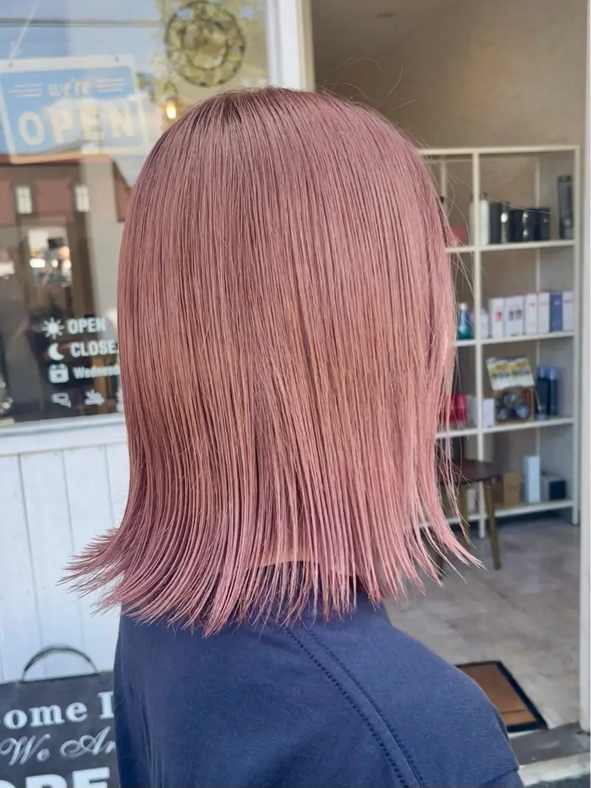 ミディアム カット ヘアカラー トリートメント 🍭透明感カラー 志賀拓海🍬🌈のヘアスタイル