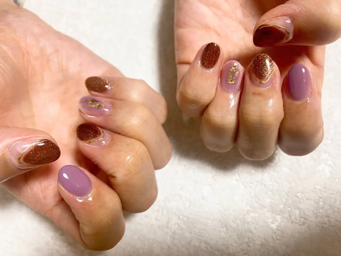 ネイル ジェルネイル キラキラネイル 韓国ネイル マグネットネイル メンズネイル kiki nail たまプラーザのネイルデザイン