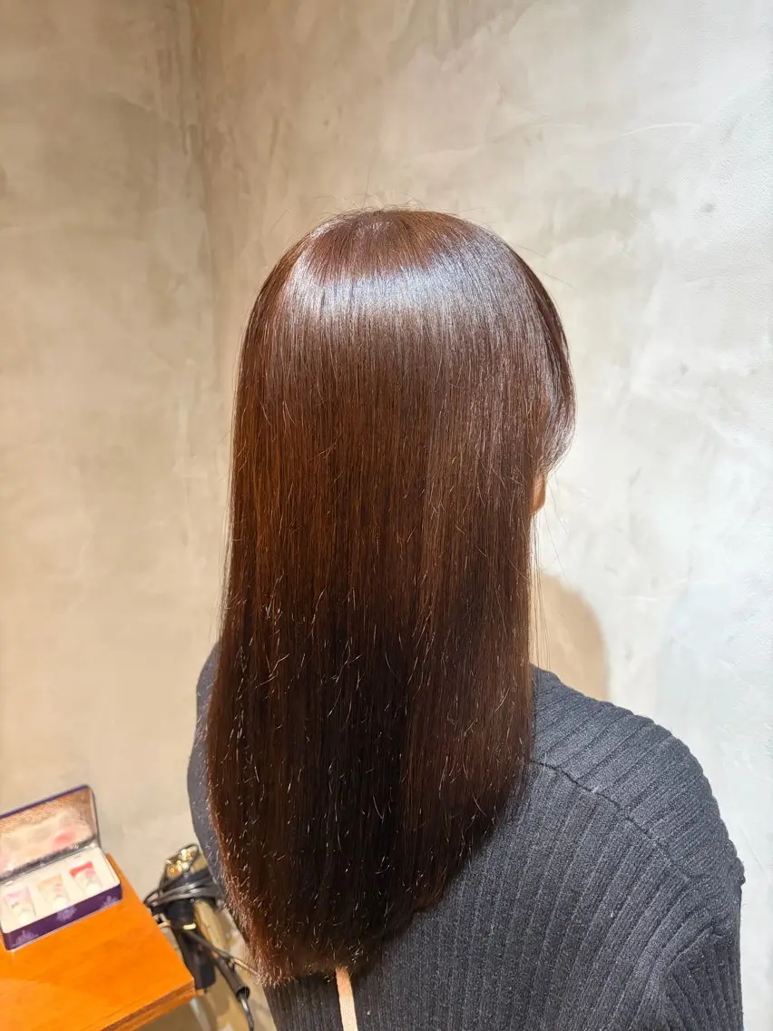 セミロング カラー パーマ🌀 あきとのヘアスタイル