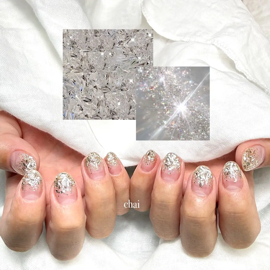 ネイル キラキラネイル ラメ(グリッター) ラメグラデーション ハンドネイル chai nail +  eye📍鶴橋のネイルデザイン